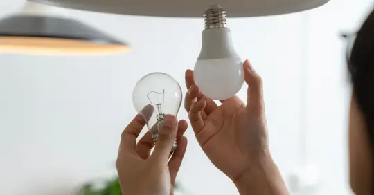 Switching from incandescent to LED bulb